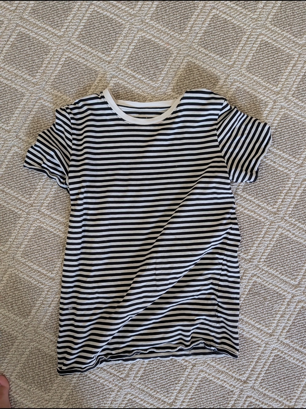 Classic Black & White Striped Tee